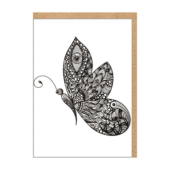 CARD COLOUR BUTTERFLY